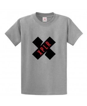 XPLR Unisex Classic Kids and Adults T-Shirt For VLOG Lovers